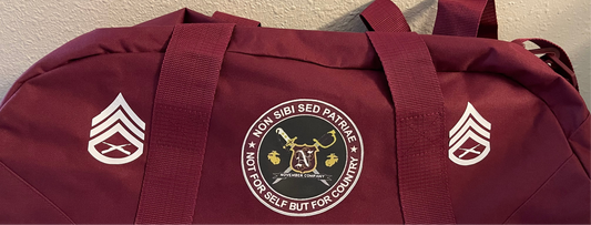 MCRDPI Commemorative November Co Moto Bag w/Rank & Last Name