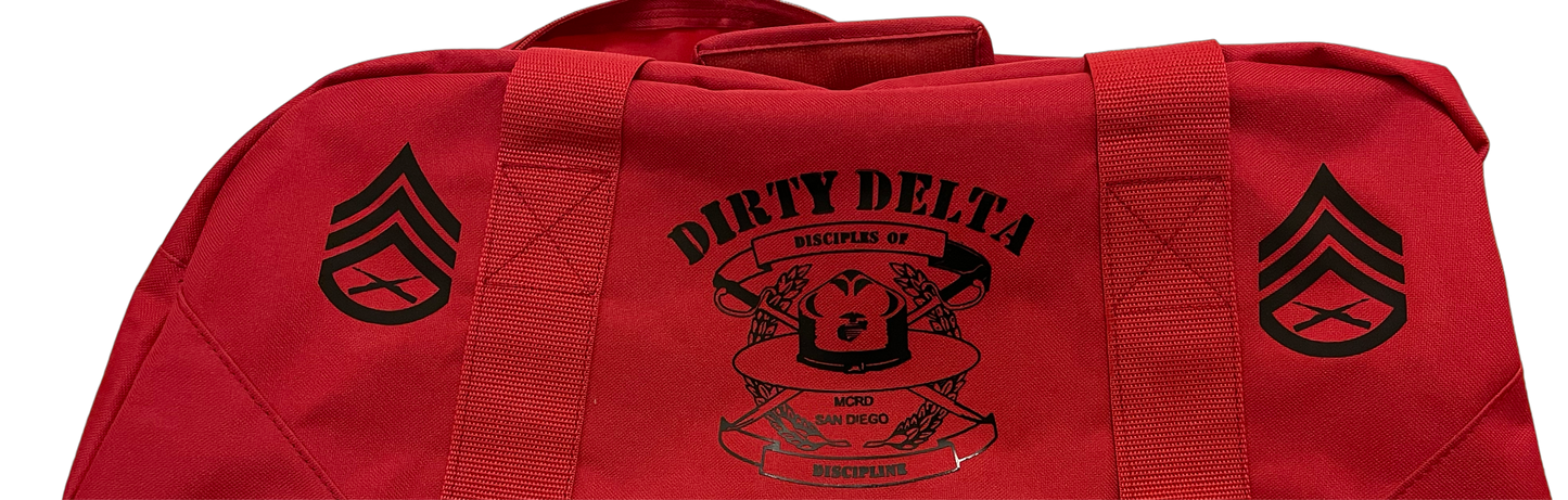 MCRDSDDI Delta Co Moto Bag w/Rank & Last Name