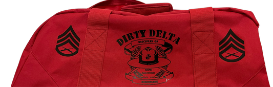 MCRDSDDI Delta Co Moto Bag w/Rank & Last Name