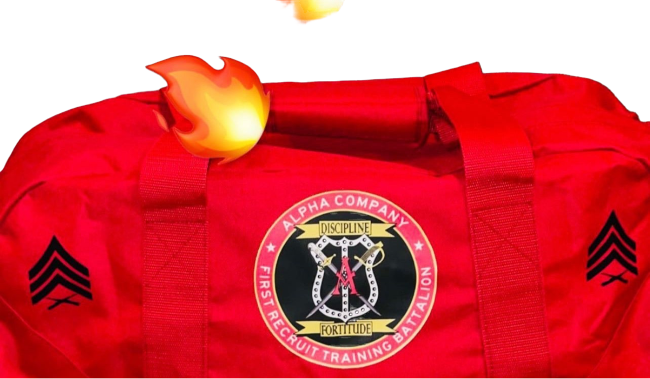 MCRDPIDI Alpha Co Gym Bag w/Rank & Last Name